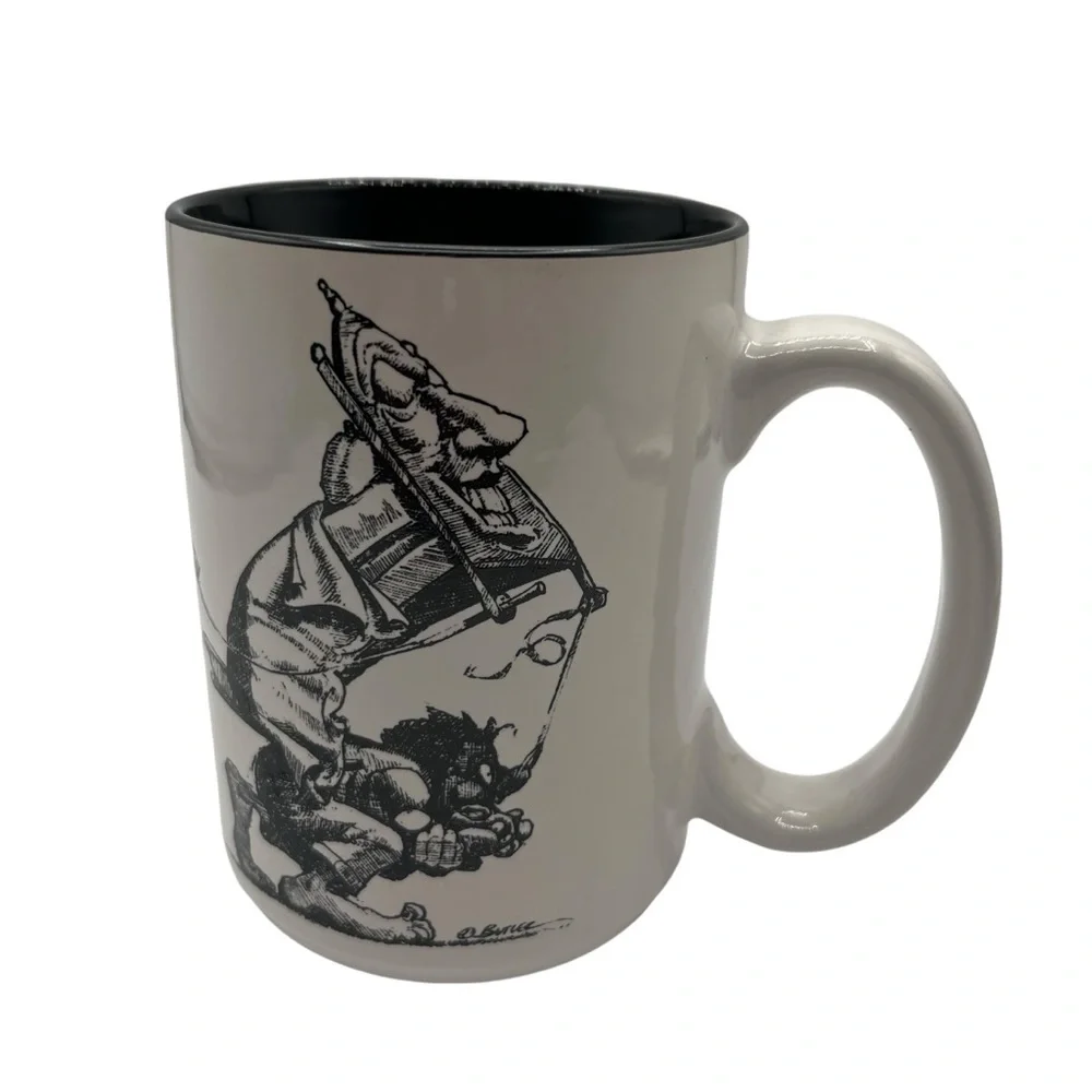 'BED RIDDEN' 2008 CHRIS BUTLER ART COFFEE MUG